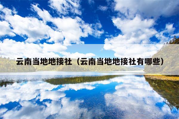 云南当地地接社（云南当地地接社有哪些）