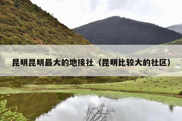 昆明昆明最大的地接社（昆明比较大的社区）