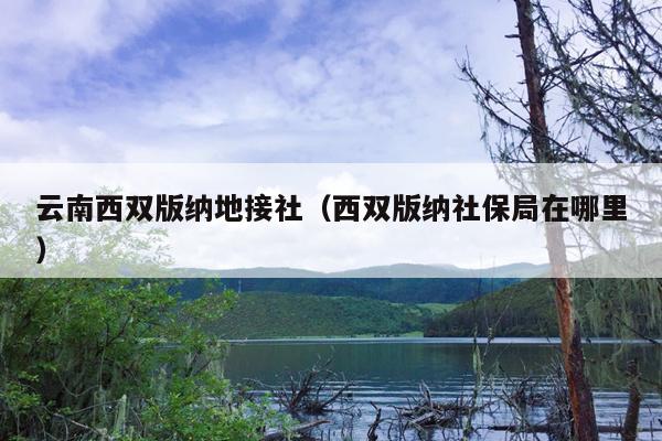 云南西双版纳地接社（西双版纳社保局在哪里）