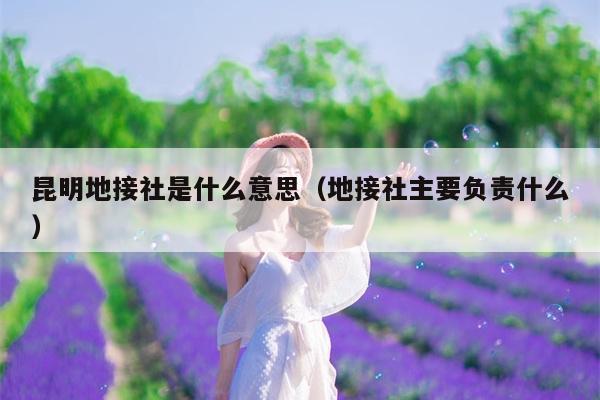 昆明地接社是什么意思（地接社主要负责什么）
