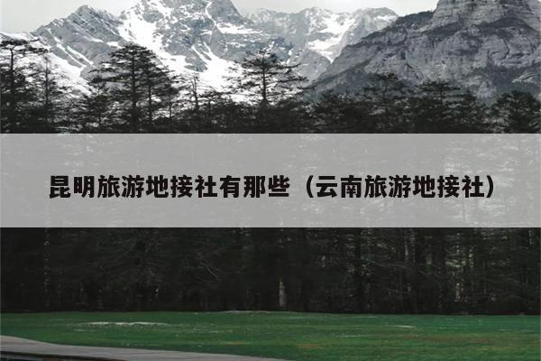 昆明旅游地接社有那些（云南旅游地接社）