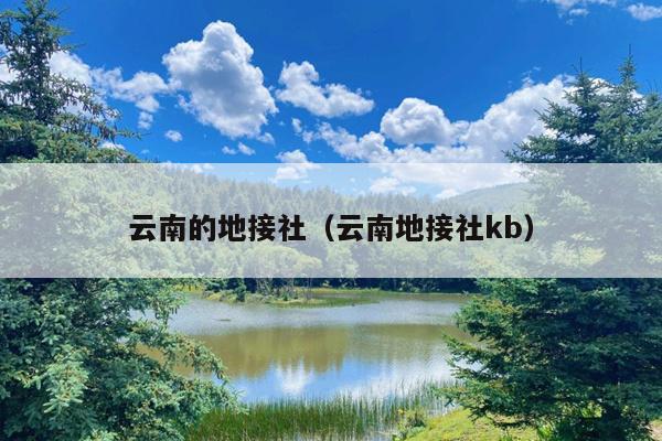 云南的地接社（云南地接社kb）