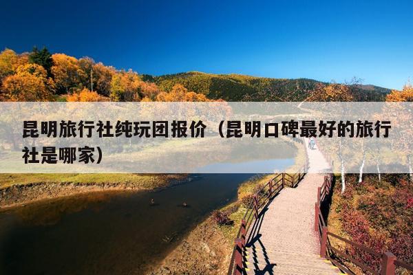昆明旅行社纯玩团报价（昆明口碑最好的旅行社是哪家）