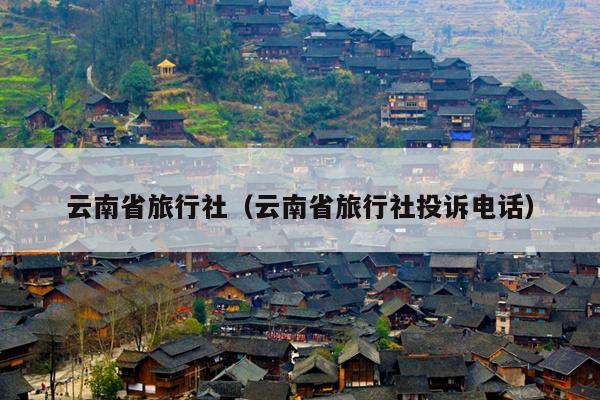 云南省旅行社（云南省旅行社投诉电话）