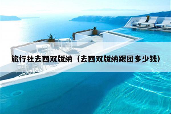 旅行社去西双版纳（去西双版纳跟团多少钱）