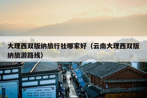 大理西双版纳旅行社哪家好（云南大理西双版纳旅游路线）