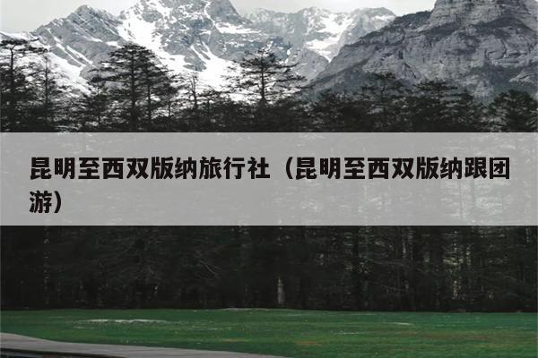 昆明至西双版纳旅行社（昆明至西双版纳跟团游）