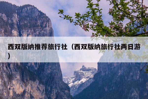 西双版纳推荐旅行社（西双版纳旅行社两日游）