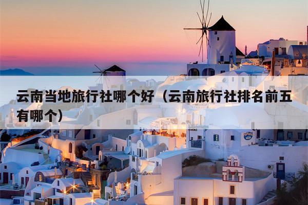 云南当地旅行社哪个好（云南旅行社排名前五有哪个）