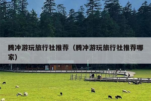 腾冲游玩旅行社推荐（腾冲游玩旅行社推荐哪家）