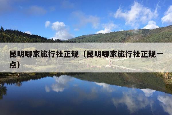 昆明哪家旅行社正规（昆明哪家旅行社正规一点）