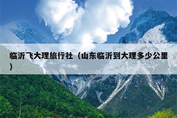 临沂飞大理旅行社（山东临沂到大理多少公里）