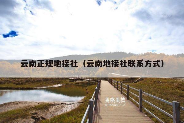 云南正规地接社（云南地接社联系方式）