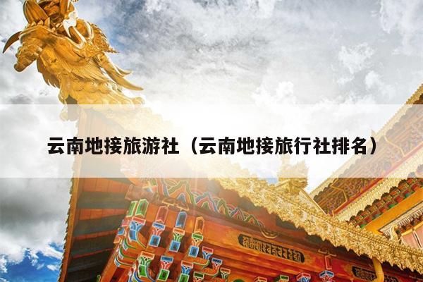 云南地接旅游社（云南地接旅行社排名）