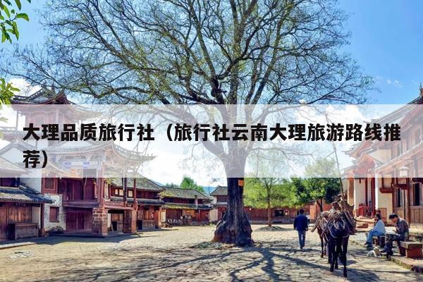 大理品质旅行社（旅行社云南大理旅游路线推荐）