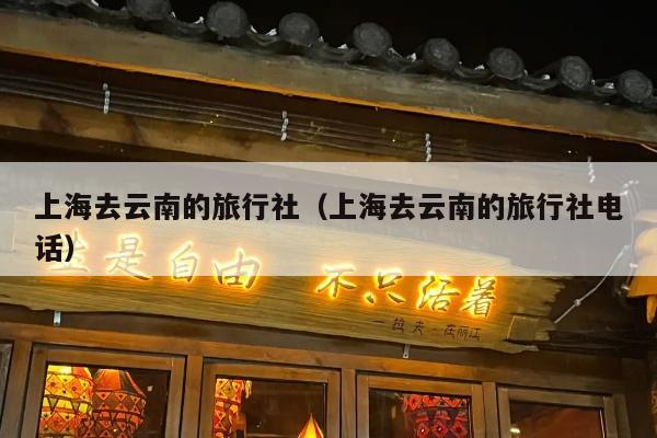 上海去云南的旅行社（上海去云南的旅行社电话）