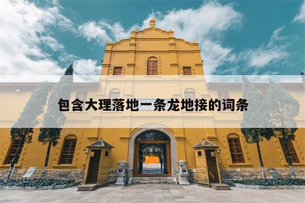 包含大理落地一条龙地接的词条